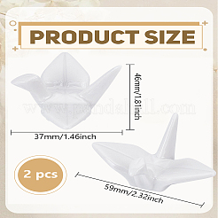 3Pcs Paper Crane Ceramic Chopstick Stands&nbsp;DJEW-LP0001-10