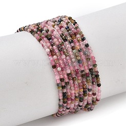 Natural Pink Tourmaline Beads Strands&nbsp;G-F596-06-2mm