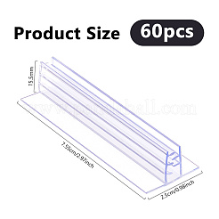 60Pcs Rectangle PVC ID Card Holder&nbsp;AJEW-DC0003-66