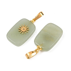 Natural Green Aventurine Pendants&nbsp;G-G461-04G-03