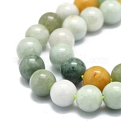 天然ミャンマー玉玉連売り  ラウンド  8mm  穴：1mm  約49個/連  15.55''（39.5センチメートル）&nbsp;G-E576-08A