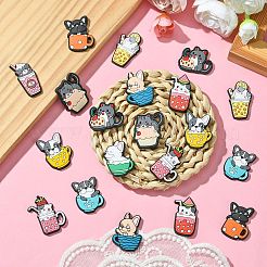 60個 12スタイル 動物スタイル PVC カボション  混合図形  ミックスカラー  22~31x14~27x3~4mm  5個/スタイル&nbsp;KY-CJ0002-07