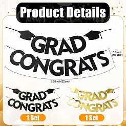 Word Congrats Grad Paper Hanging Banner&nbsp;TH-FZC50F9-01A