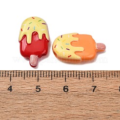ベーキングペイント、不透明アクリル、模造食品ビーズ  アイスクリームを振りかける  ミックスカラー  20x11.5x6mm  穴：2mm&nbsp;AC-CBA7F73-03