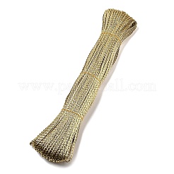 3 プライ pu レザー編組コード  フラット  ゴールド  5x1.5mm  約107.17ヤード（98m）/バンドル&nbsp;OCOR-Q059-01P