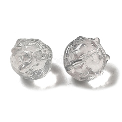 透明ガラスビーズ  グラデーションカラー  ドラゴン  ゲインボロ  13.5x13x12.5mm  穴：1mm&nbsp;GLAA-D025-05B
