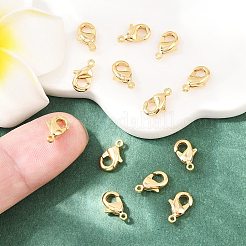 シェグレース 真鍮製ロブスタークラスプ  長持ちメッキ  カドミウムフリー＆ニッケルフリー＆鉛フリー  18KGP本金メッキ  10x6x2.5mm  穴：1mm&nbsp;XGR0009G-03G