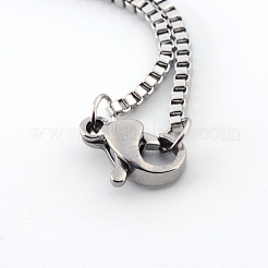 Non-Tarnish 316 Surgical Stainless Steel Box Chains Necklaces&nbsp;NJEW-R063-43P