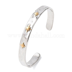 304 Stainless Steel Cuff Bangles for Women&nbsp;BJEW-P377-02A