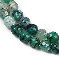 Natural Fire Crackle Agate Beads Strands&nbsp;G-C082-A01-36