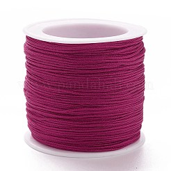 編みナイロンコード  ジュエリー製作やマクラメ工芸用の中国結び紐  カメリア  0.8mm  100ヤード/ロール&nbsp;X-NWIR-K013-A13