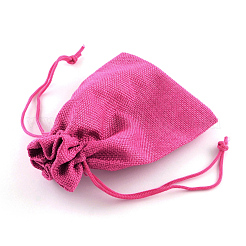 Burlap Packing Pouches Drawstring Bags&nbsp;ABAG-Q050-7x9-M