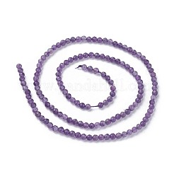 Natural Amethyst Beads Strands&nbsp;X-G-F619-12-3mm