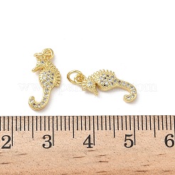 Brass Micro Pave Cubic Zirconia Pendants&nbsp;KK-D502-26B-G
