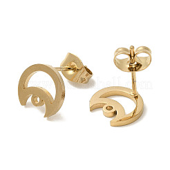 Ion Plating(IP) 304 Stainless Steel Stud Earring Findings&nbsp;STAS-I206-35G