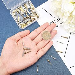 合金のチベット風チャーム  スパイクビーズ  鉛フリーとニッケルフリー  コーン  ミックスカラー  21~34x3~4.5mm  穴：1~3mm  100個/箱&nbsp;TIBEP-NB0001-14-FF