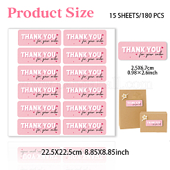 12スタイルの粘着ラベル  防水ペットステッカーセット  長方形  言葉  170x150mm&nbsp;DIY-WH0653-040