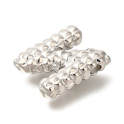 ラックめっき  真鍮チャーム  カドミウムフリー＆鉛フリー  文字a~zのチャーム  文字N  20.5x16.5x5.5mm  穴：2.5x3mm&nbsp;KK-I722-02P-N