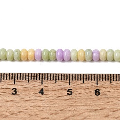 Cracked Opaque Glass Beads Strand&nbsp;GLAA-D306-A05