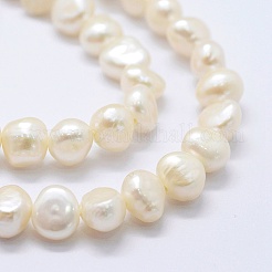 Natural Cultured Freshwater Pearl Beads Strands&nbsp;LS-PEAR-K004-11A
