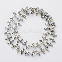 Electroplate Glass Beads Strands&nbsp;EGLA-G002-FR02