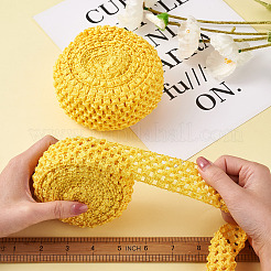 2ロール2サイズのポリエステル弾性リボン  ヘアバンド作成用  きいろ  1ロール/スタイル&nbsp;EW-TA0001-02B
