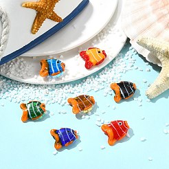 7個7色手作りランプワークビーズ  カクレクマノミ  ミックスカラー  20~21.5x17~18x8.5~9mm  穴：0.8~1mm  1pc /カラー&nbsp;LAMP-CJ0003-01
