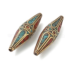 Handmade Tibetan Style Beads&nbsp;KK-Z157-09AG-02