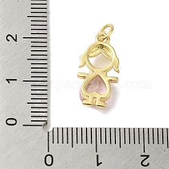 Rack Plating Brass Glass Pendants&nbsp;KK-P272-18A-G02