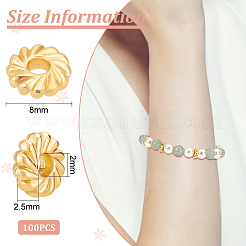 100Pcs Alloy Spacer Beads&nbsp;PALLOY-BC0001-11