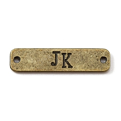 合金コネクタチャーム  ワード手作りの長方形  アンティークブロンズ  25.5x6x1.5mm  穴：1.4mm&nbsp;FIND-WH0049-52B