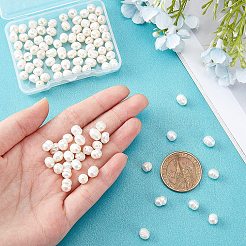 天然養殖淡水パールビーズ連売り100本  ポテト  アンティークホワイト  7~11x5.5~6.5mm  穴：0.7mm&nbsp;PEAR-PH0001-05