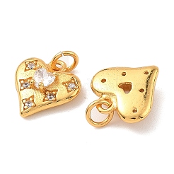Brass Micro Pave Cubic Zirconia Charms&nbsp;KK-K364-47G