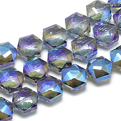 Electroplate Glass Beads Strands&nbsp;EGLA-S162-M