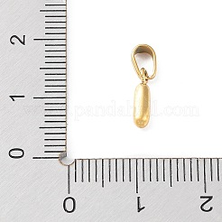 316lサージカルステンレススチールチャーム  レターチャーム  ゴールドカラー  文字I  10x2.5x2.5mm  穴：2.5x4.5mm&nbsp;STAS-G315-01G-I
