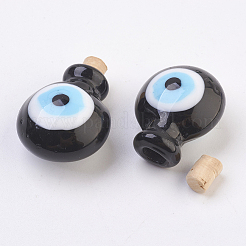 Handmade Lampwork Perfume Bottle Pendants&nbsp;X1-LAMP-P044-H04