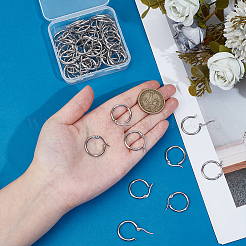 30 Pairs 304 Stainless Steel Hoop Earrings&nbsp;EJEW-PH0001-37