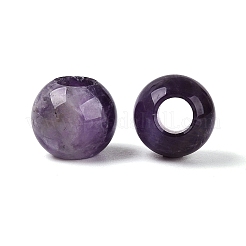 Natural Amethyst European Beads&nbsp;G-Q602-09A-01