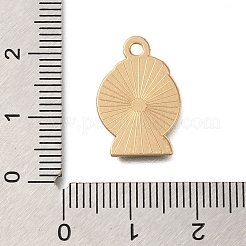 クリスマステーマ合金エナメルペンダント  ライトゴールド  鹿  19x13x1.5mm  穴：1.6mm&nbsp;FIND-M039-02E