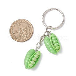 7Pcs Vegetables Theme Resin Iron Keychains&nbsp;KEYC-JKC01435