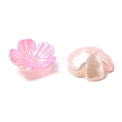 Gradient Color Acrylic Bead Caps&nbsp;OACR-Z028-01B