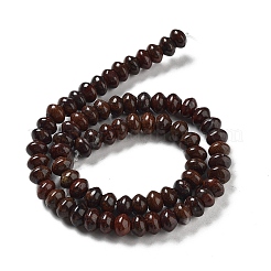 天然石ブレシエイテッドジャスパービーズ連売り  滑らかなロンデル  8~9x5~5.5mm  穴：1.2mm  約78~80個/連  15.31~15.47インチ（38.9~39.3cm）&nbsp;G-G084-C14-01