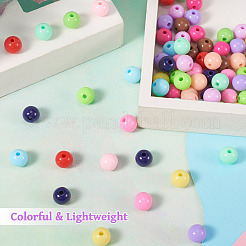 300Pcs 15 Colors Opaque Acrylic Beads&nbsp;SACR-TA0001-13