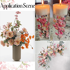 30Pcs Cloth Artificial Plum Blossom Branch&nbsp;AJEW-SC0031-60B