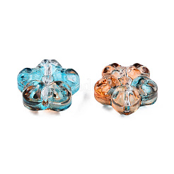 Transparent Spray Painted Glass Beads&nbsp;LS-GLAA-N035-029-G01