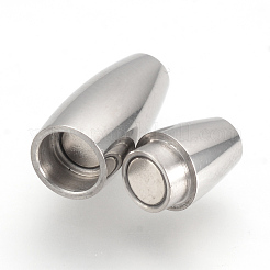 Tarnish Resistant 304 Stainless Steel Magnetic Clasps with Glue-in Ends&nbsp;LS-STAS-Q211-31A