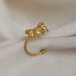 304 Stainless Steel Cuff Open Rings for Women&nbsp;TI6935
