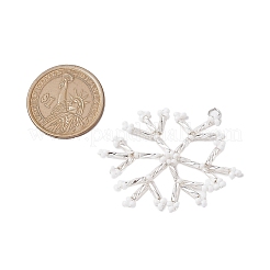 Christmas Seed Beads Beaded Charms&nbsp;PALLOY-MZ00328-01