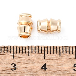 真鍮ビーズ  カドミウムフリー＆ニッケルフリー＆鉛フリー  コラム  18KGP本金メッキ  7.5x5mm  穴：2.7mm&nbsp;KK-D360-07G
