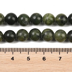 天然石ビーズ  台湾ヒスイ  ラウンド  オリーブ  直径約8mm  穴：1mm  約45~48個/連  15インチ&nbsp;Z0NCT013